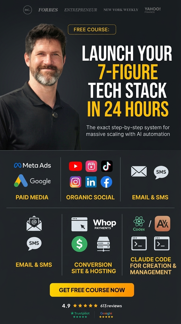 Launch your 7-figure tech stack in 24 hours course creative